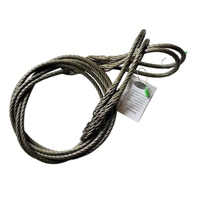 Slings de còrda de fî de splice meccanica